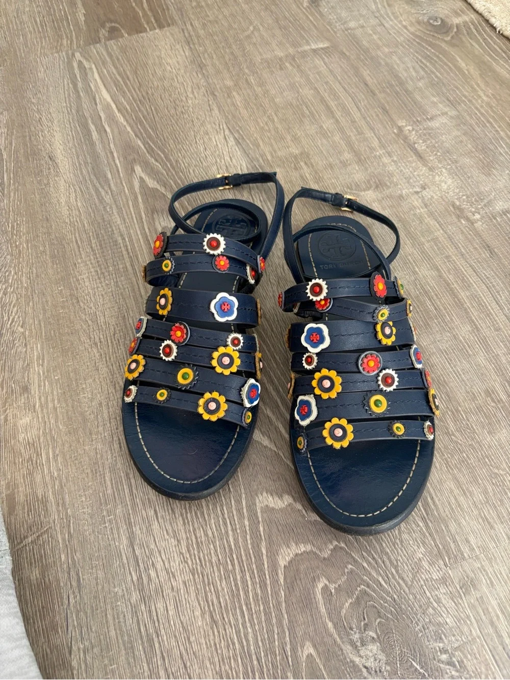 Tory Burch navy ankle